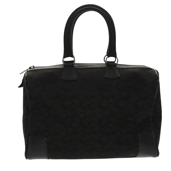 CELINE C Sulky Boston Bag Canvas Leather Black Silver Auth bs19762 - Picture 13 of 16